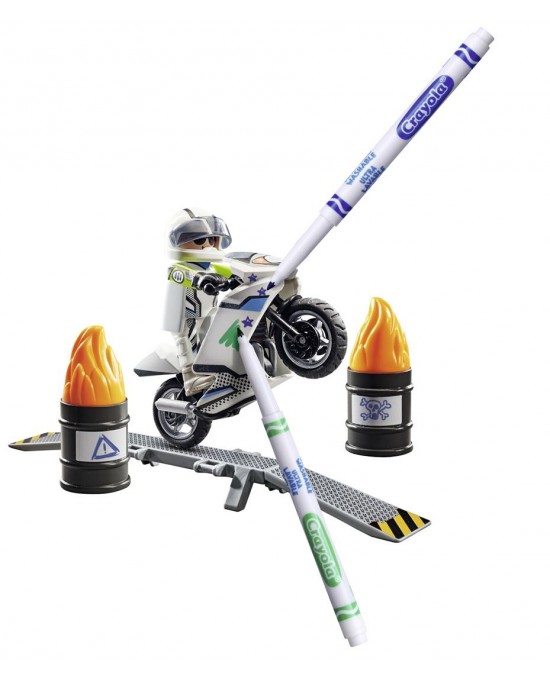 PLAYMOBIL Color: Μοτοσικλέτα με οδηγό PLAYMOBIL Color: Μοτοσικλέτα με οδηγό