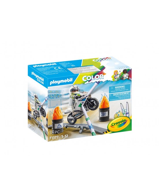PLAYMOBIL Color: Μοτοσικλέτα με οδηγό PLAYMOBIL Color: Μοτοσικλέτα με οδηγό