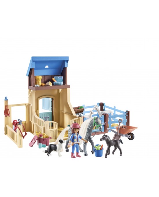 Στάβλος αλόγων με την Amelia και τον Whisper