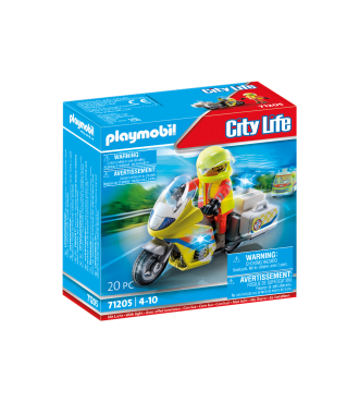 Διασώστης με μοτοσικλέτα