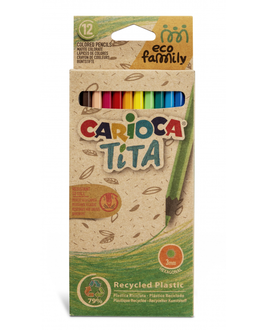 CARIOCA  ΞΥΛΟΜΠΟΓΙΕΣ EcoFamily Tita 12pcs 
